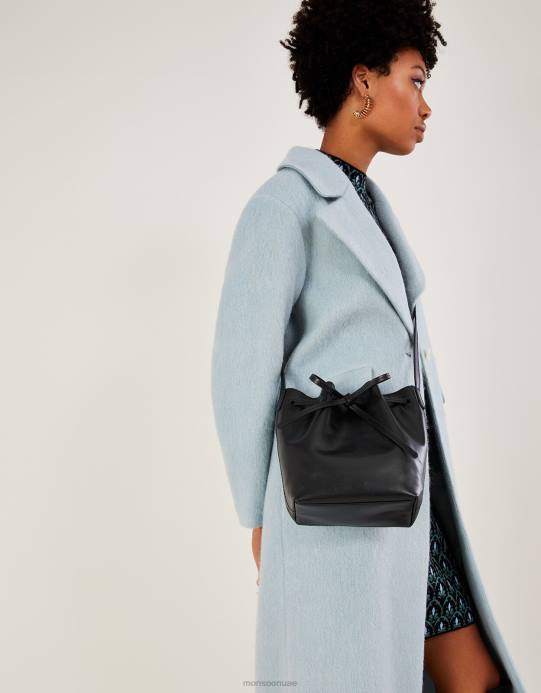 Monsoon نحيف حقيبة دلو جلدية D68H1417 ملحق أنيق