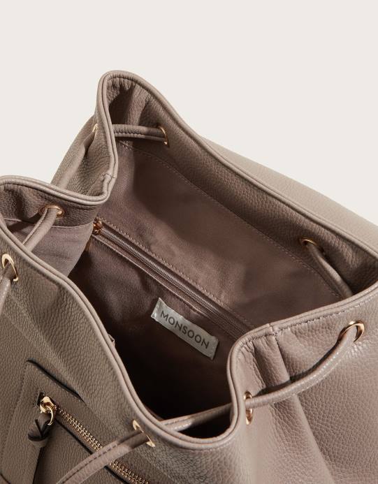 Monsoon نحيف حقيبة ظهر التقوقع D68H1425 ملحق رمادي