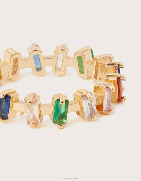 Monsoon نحيف خاتم جوهرة الرغيف الفرنسي D68H1435 ملحق متعدد