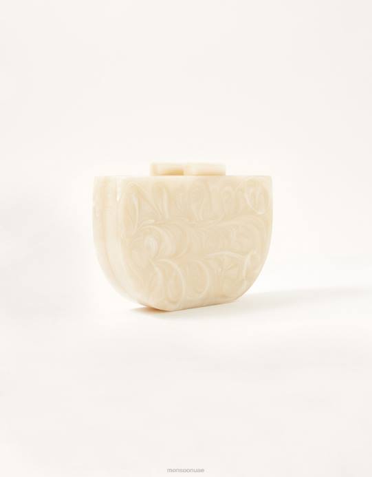 Monsoon نحيف حقيبة مخلب الزفاف الراتنج D68H1438 ملحق موضة