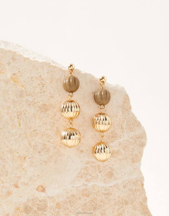 Monsoon نحيف أقراط الكرة المتدرجة D68H1442 ملحق حار