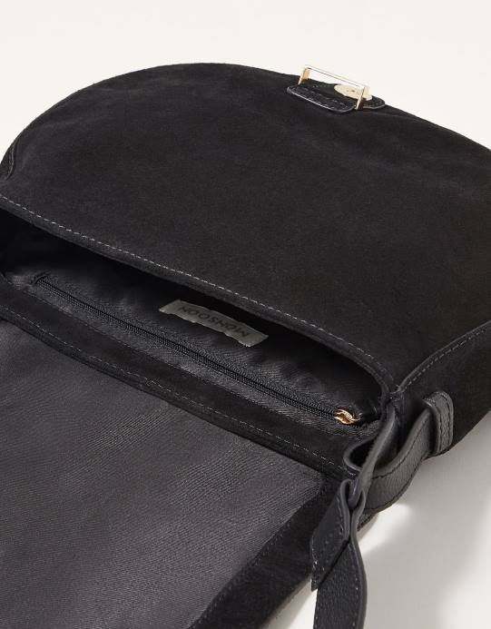 Monsoon نحيف حقيبة سرج من جلد الغزال شاني D68H1446 ملحق موضة