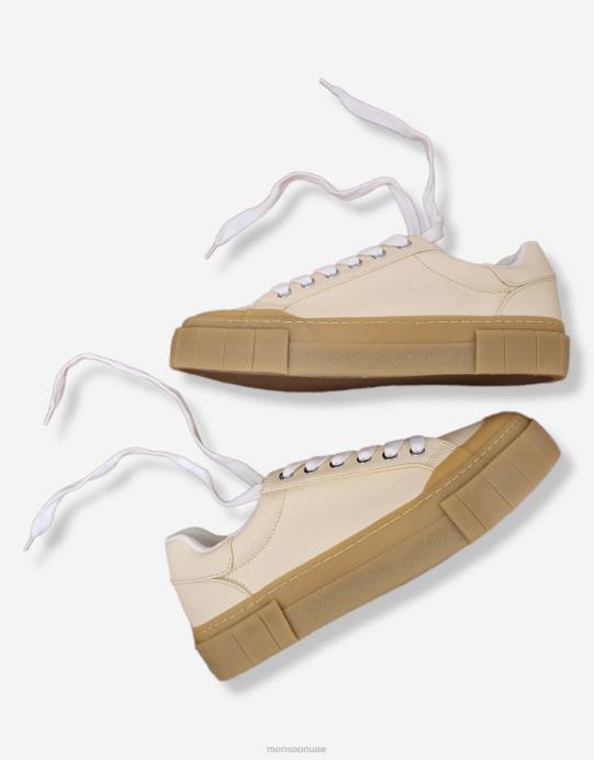 Monsoon نحيف أخبار جيدة للمدربين ذوي المستوى المنخفض D68H1517 أحذية أبيض