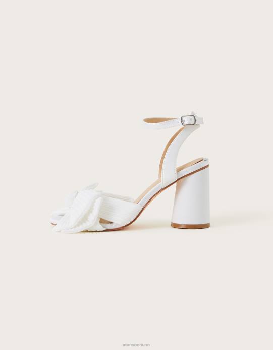 Monsoon نحيف الصنادل ذات الكعب العالي ذات الكعب العالي D68H1526 أحذية عاج