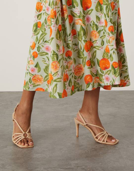 Monsoon نحيف بالكاد هناك حلقة الكعب التفاصيل D68H1546 أحذية ناقص