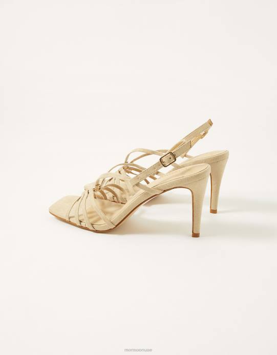 Monsoon نحيف بالكاد هناك حلقة الكعب التفاصيل D68H1546 أحذية ناقص