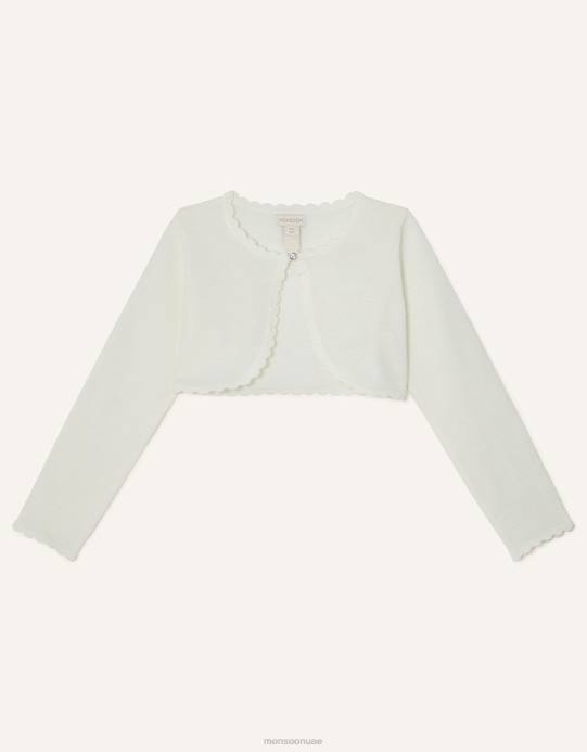 Monsoon بنت نيامه سترة D68H1571 ملابس عاج