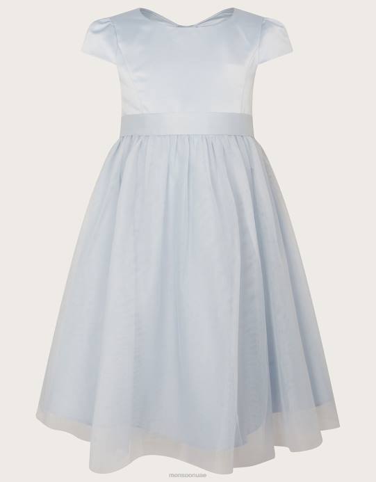 Monsoon بنت تول فستان العروسة D68H1572 ملابس رمادي