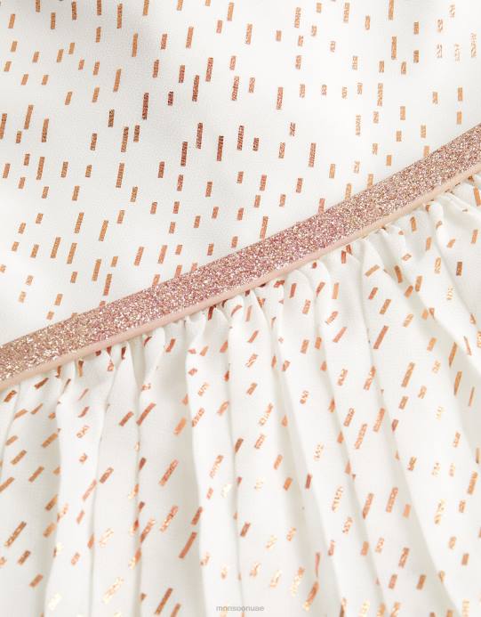 Monsoon بنت فستان مارلين مطوي D68H1574 ملابس عاج