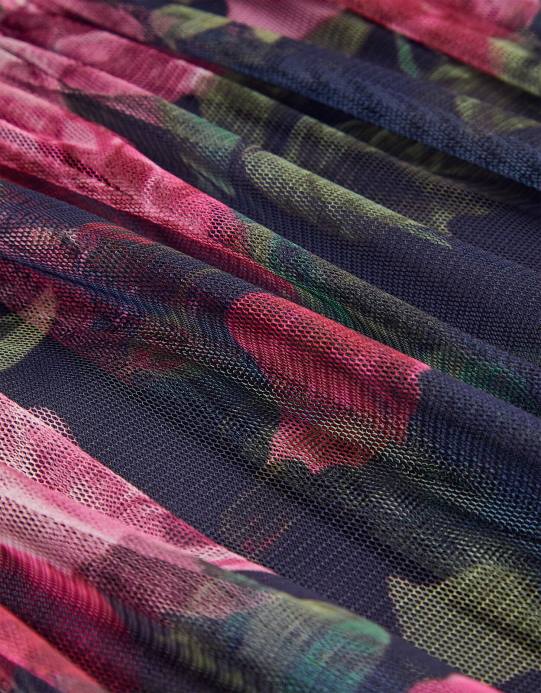 Monsoon بنت فستان تونيك للمناسبات من كوكو روز D68H1582 ملابس الأزرق الداكن)