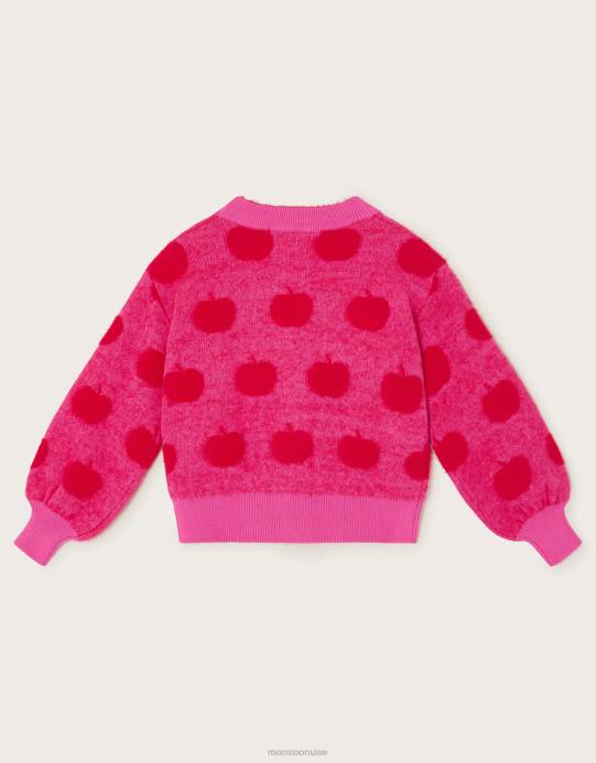 Monsoon بنت سترة متماسكة التفاح D68H1591 ملابس أحمر