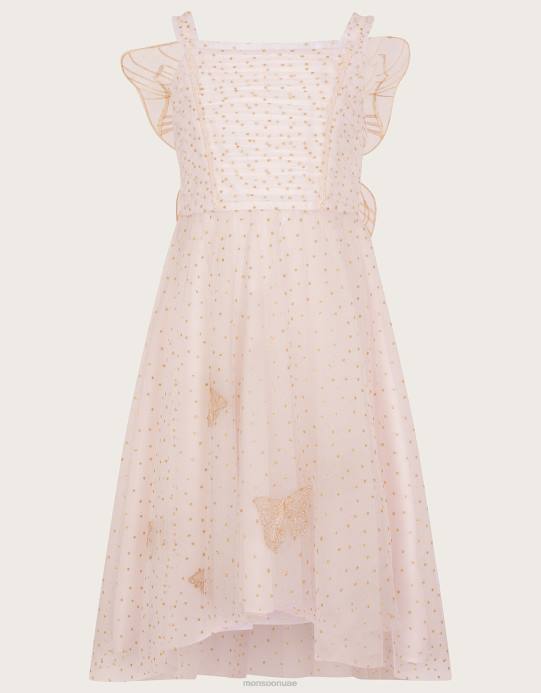 Monsoon بنت أرض العجائب فستان أجنحة الفراشة D68H1596 ملابس لون القرنفل