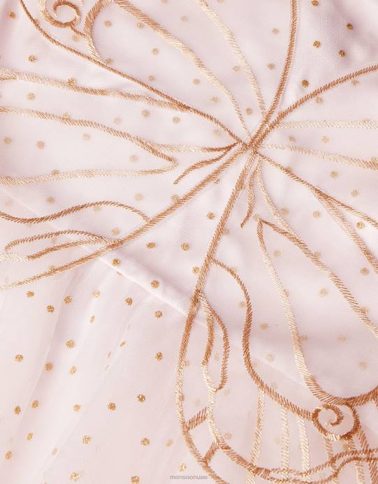 Monsoon بنت أرض العجائب فستان أجنحة الفراشة D68H1596 ملابس لون القرنفل