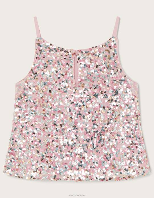 Monsoon بنت تروث ديسكو ترتر علوي D68H1608 ملابس لون القرنفل