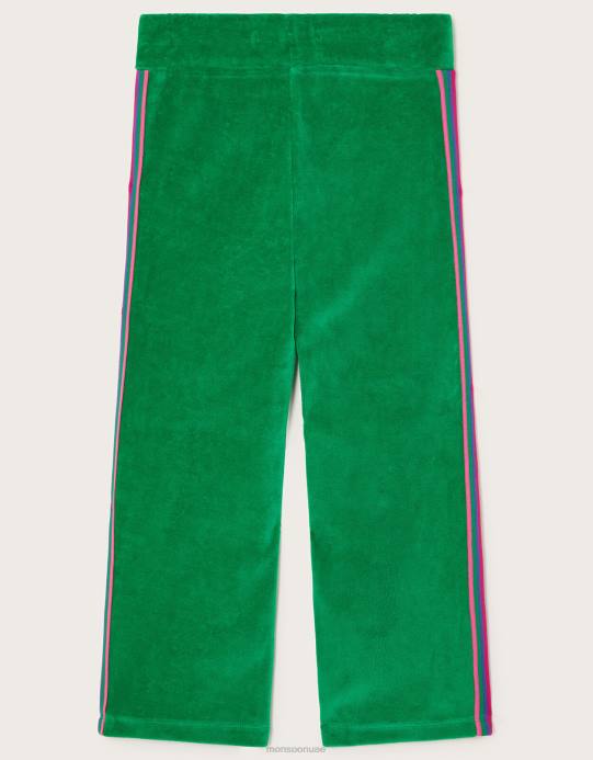 Monsoon بنت ركض رياضي من القطيفة D68H1630 ملابس أخضر