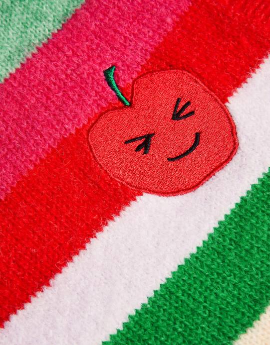 Monsoon بنت سترة سترة شريطية D68H1634 ملابس أحمر