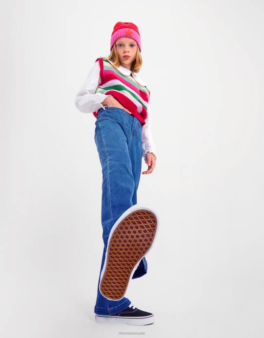 Monsoon بنت جينز مطرز بتفاصيل نجمة D68H1635 ملابس أزرق