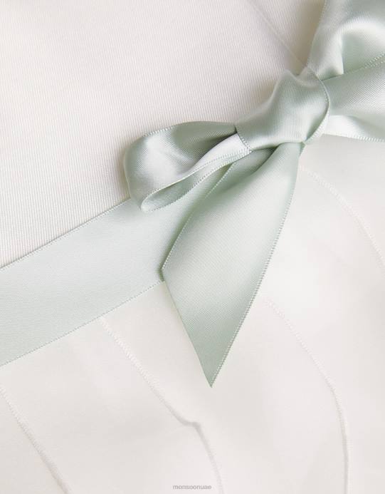 Monsoon بنت كان فستان الأورجانزا كشكش D68H1636 ملابس عاج