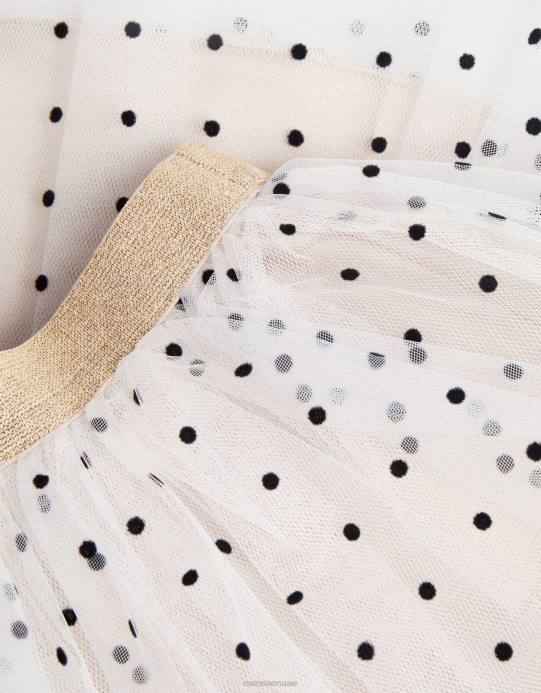 Monsoon بنت أرض العجائب تنورة لامعة منقطة D68H1652 ملابس ذهب