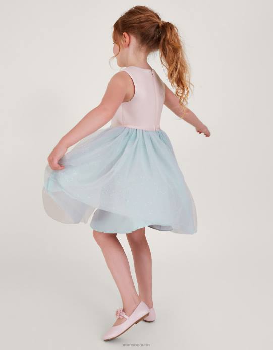 Monsoon بنت أرض فستان الصفصاف العجيب D68H1657 ملابس متعدد