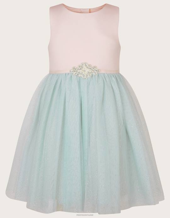 Monsoon بنت أرض فستان الصفصاف العجيب D68H1657 ملابس متعدد