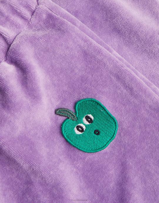 Monsoon بنت قيعان عداء ببطء القطيفة D68H1658 ملابس الأرجواني (أرجواني)