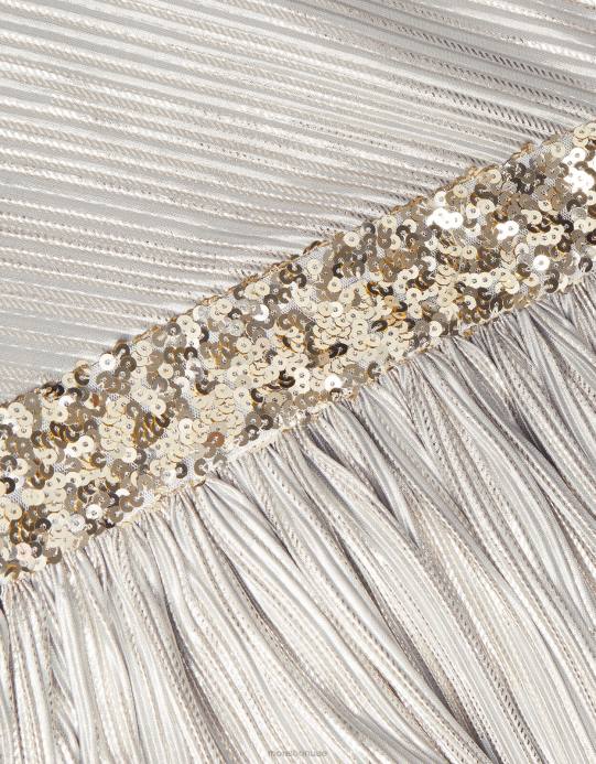 Monsoon بنت فستان حفلة موسيقية غير متكافئ D68H1659 ملابس رمادي