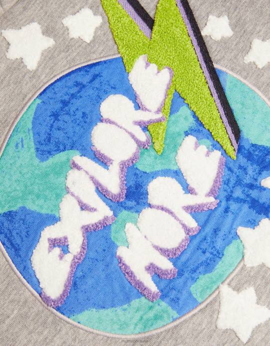 Monsoon ولد استكشاف المزيد من هوديي المتضخم D68H1661 ملابس رمادي