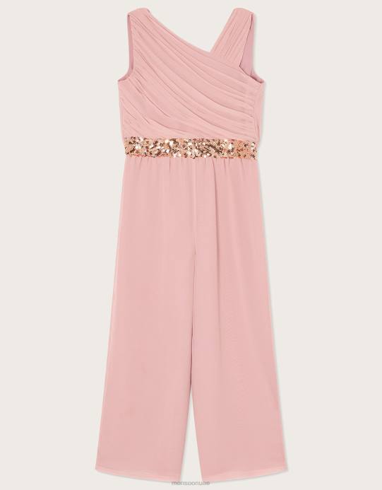 Monsoon بنت بذلة أبيجيل بكتف واحد D68H1670 ملابس لون القرنفل