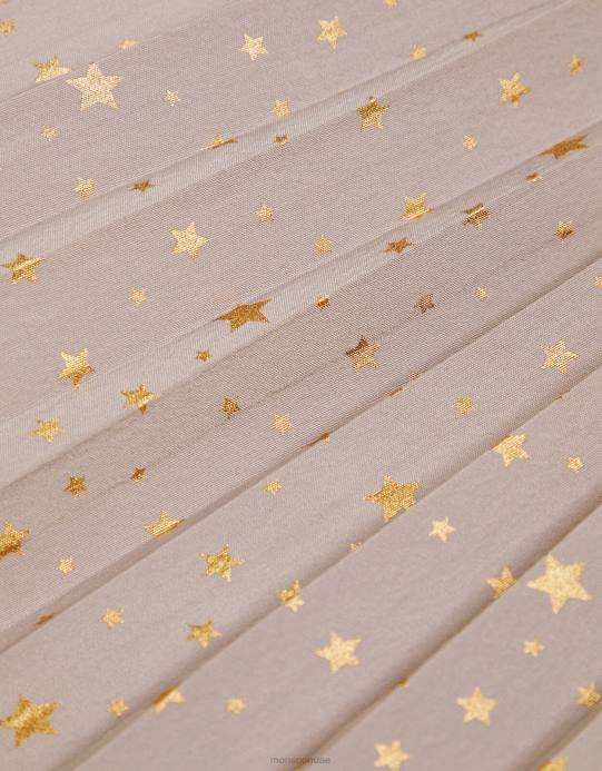 Monsoon بنت فستان أنجلينا بطبعة كونية وكسرات D68H1675 ملابس الأرجواني (أرجواني)