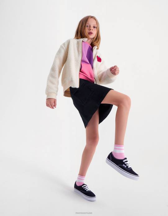 Monsoon بنت تنورة صغيرة من الدنيم D68H1684 ملابس أسود