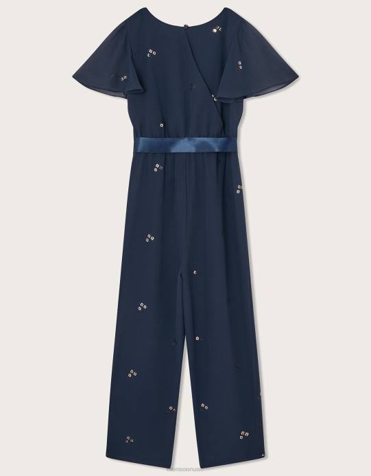 Monsoon بنت بذلة حفلة متناثرة بالترتر D68H1696 ملابس الأزرق الداكن)