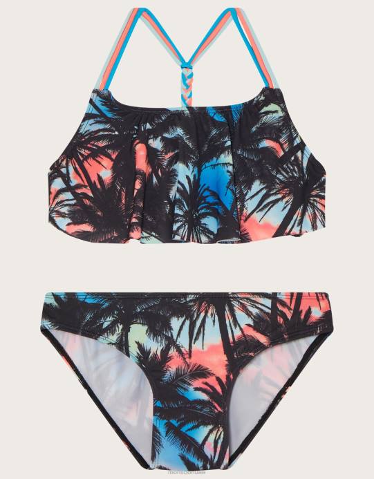 Monsoon بنت مجموعة بيكيني أومبير بكشكشة النخيل D68H1705 ملابس متعدد