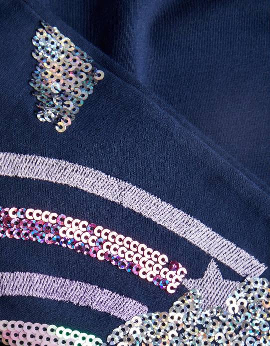 Monsoon بنت طماق الترتر قوس قزح D68H1712 ملابس الأزرق الداكن)