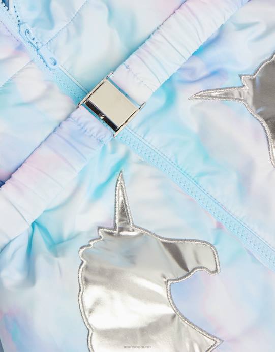 Monsoon بنت معطف مبطن بألوان مائية يونيكورن D68H1729 ملابس عاج