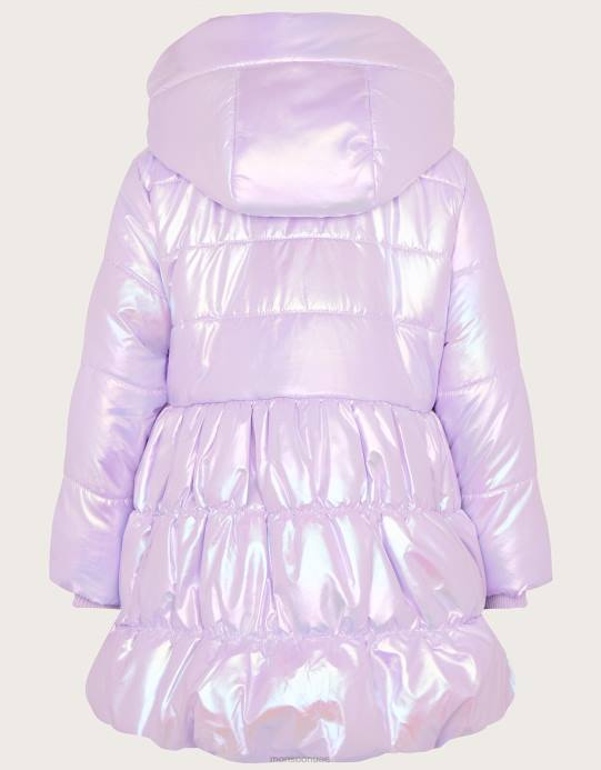 Monsoon بنت معطف مبطن معدني D68H1744 ملابس الأرجواني (أرجواني)