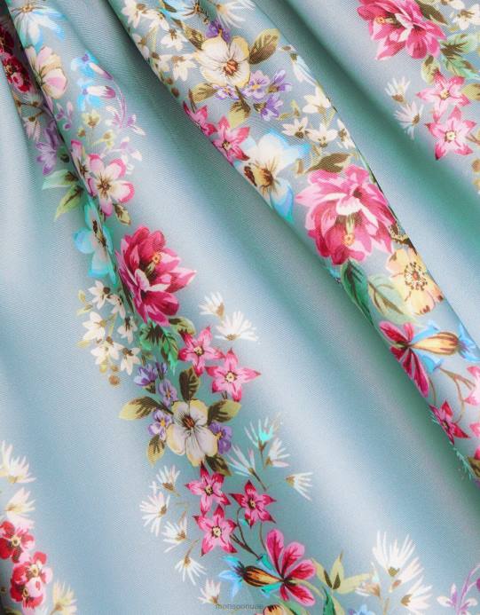 Monsoon بنت فستان حفلات سكوبا مزين بالزهور من سوزي D68H1748 ملابس أخضر