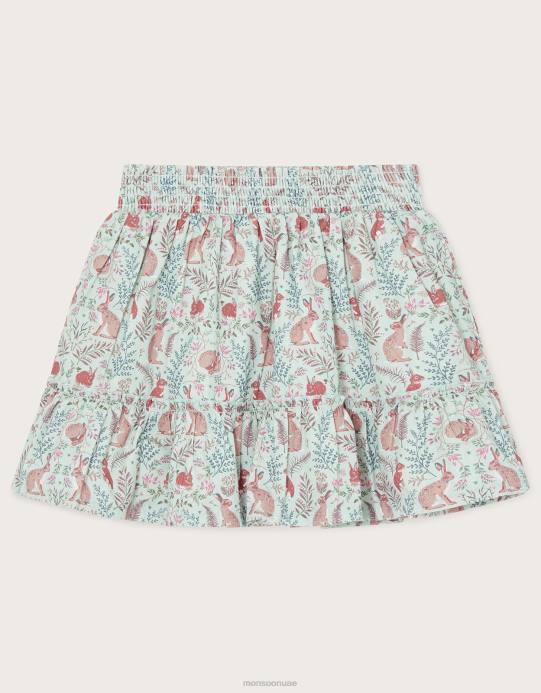 Monsoon بنت تنورة الأرنب بالتعاون مع الصندوق العالمي للطبيعة والمملكة المتحدة D68H1750 ملابس أخضر