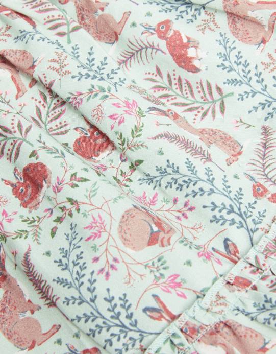 Monsoon بنت تنورة الأرنب بالتعاون مع الصندوق العالمي للطبيعة والمملكة المتحدة D68H1750 ملابس أخضر