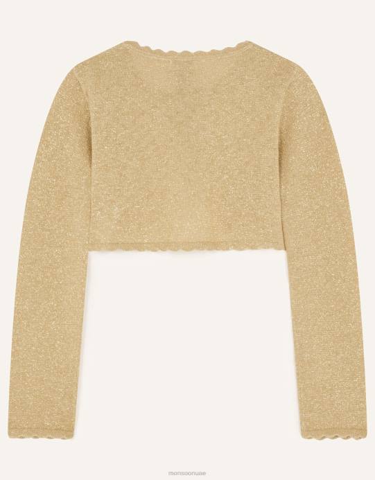 Monsoon بنت نيامه سترة D68H1767 ملابس ذهب