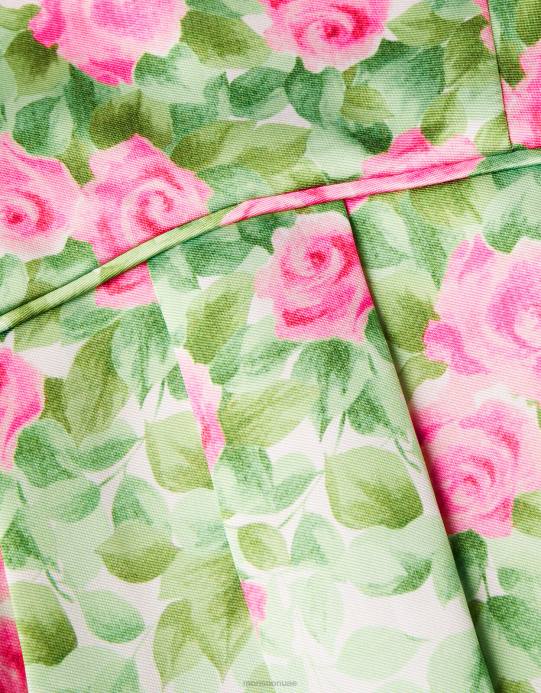 Monsoon بنت فستان دوقة بطبعات نباتية D68H1816 ملابس عاج