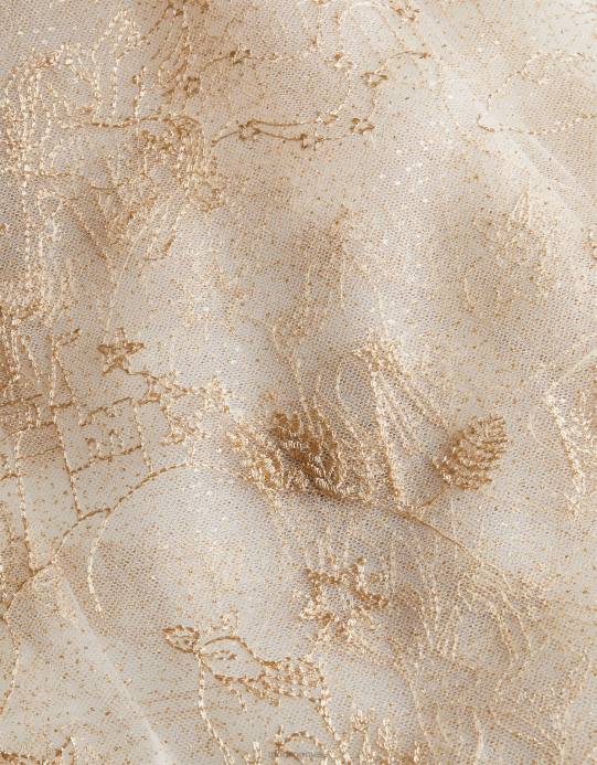 Monsoon بنت أرض العجائب عباءة طويلة مطرزة D68H1840 ملابس ذهب