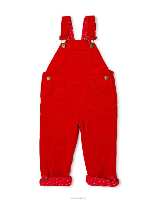 Monsoon أطفال سروال قصير منقط D68H1843 ملابس أحمر