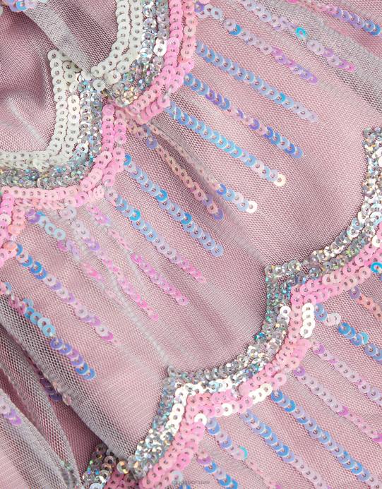 Monsoon بنت تنورة ديسكو الترتر D68H1847 ملابس الأرجواني (أرجواني)