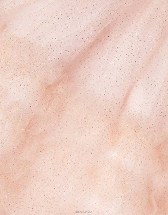 Monsoon بنت أرض العجائب فستان كشكش لامع D68H1849 ملابس الوردي (الوردي الشاحب)