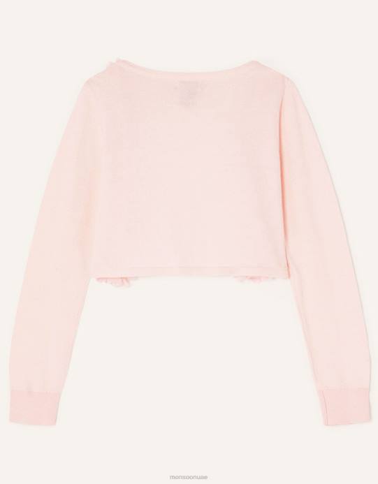 Monsoon بنت سترة بتفاصيل ثلاثية الأبعاد من فلورا D68H1859 ملابس لون القرنفل