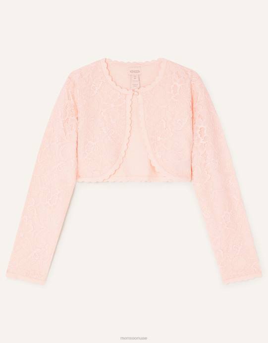 Monsoon بنت سترة الدانتيل D68H1866 ملابس لون القرنفل