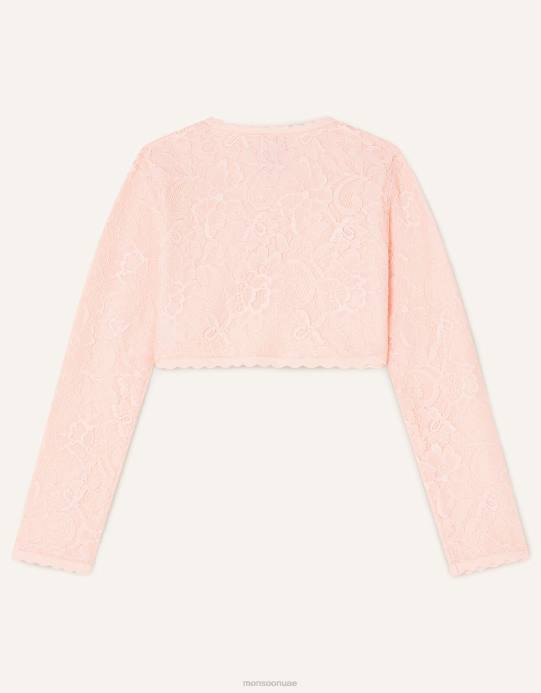 Monsoon بنت سترة الدانتيل D68H1866 ملابس لون القرنفل