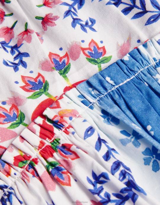 Monsoon بنت فستان بتفاصيل كروشيه من البلاط التراثي D68H1874 ملابس عاج