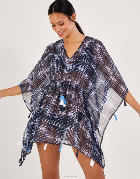 Monsoon نحيف قفطان مصبوغ التعادل D68H189 ملابس موضة